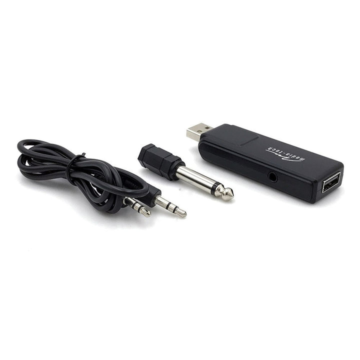 Dos micrófonos inalámbricos con receptor USB para altavoz con función karaoke, Mediatech MT395