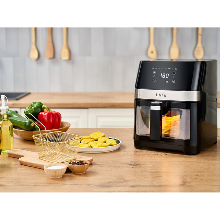 Freidora sin grasa Lafe, 1500W, 7 programas, pantalla LCD, MasterFry
