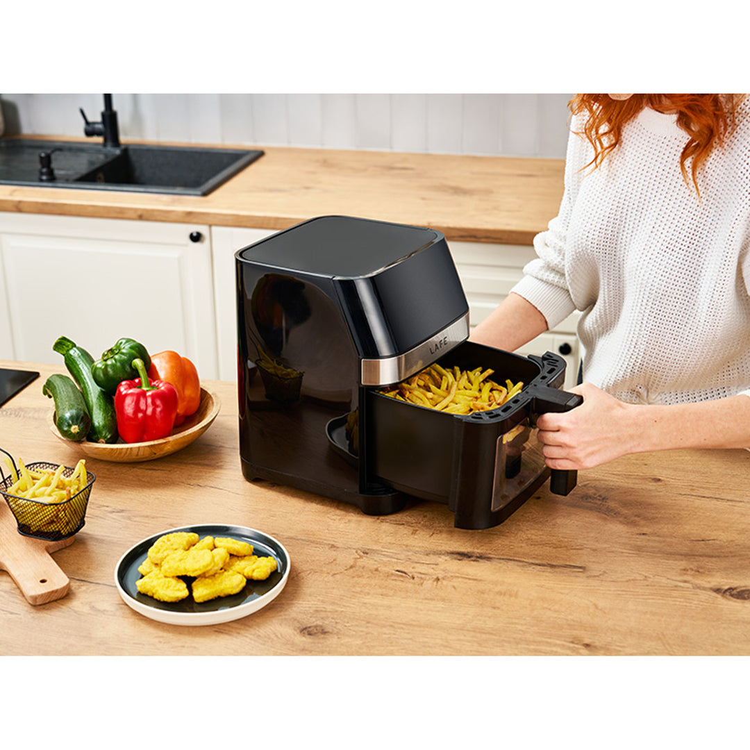 Freidora sin grasa Lafe, 1500W, 7 programas, pantalla LCD, MasterFry