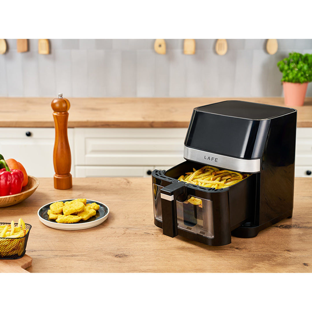 Freidora sin grasa Lafe, 1500W, 7 programas, pantalla LCD, MasterFry