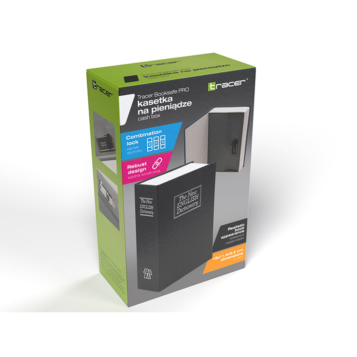 Hucha Tracer, imitación de libro, cerradura de combinación, BookSafe Pro