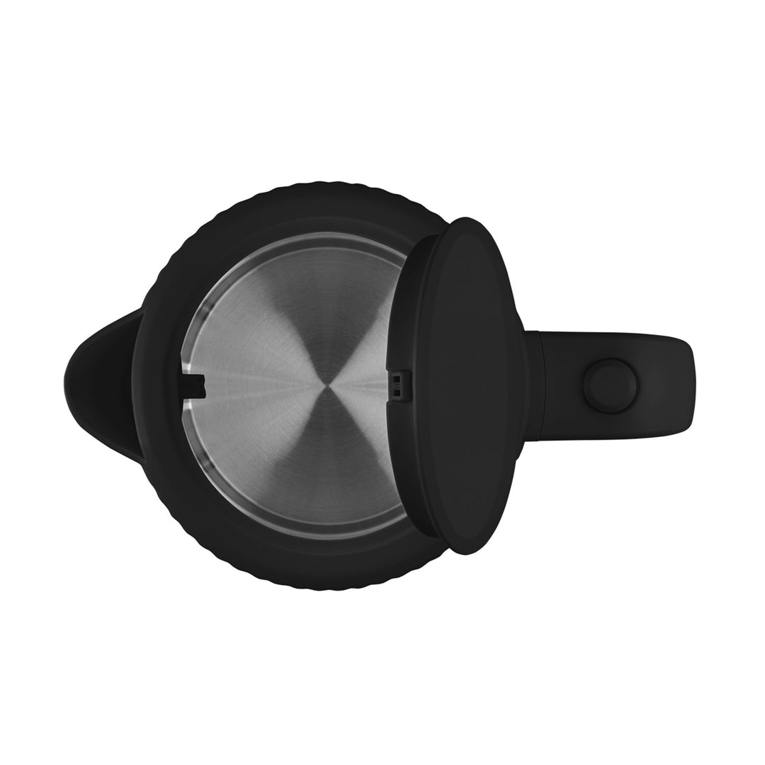 Concept hervidor eléctrico de plástico, 1,7L, diseño estriado, triple sistema de seguridad, filtro de sedimentos, indicador de nivel de agua, negro, RK2391