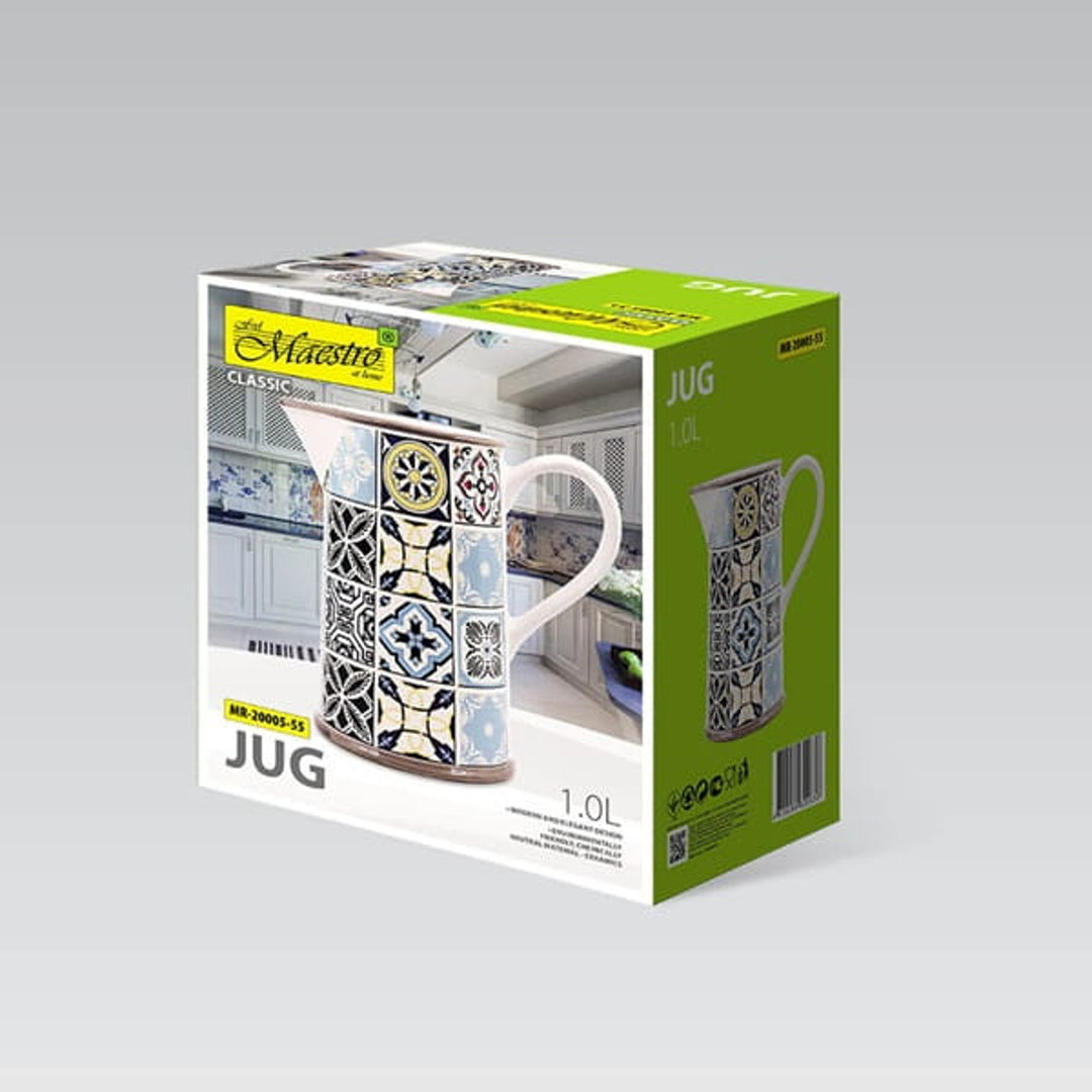 Jarra de cerámica Holiday in Porto de Maestro, capacidad 1000ml, MR-20005-55