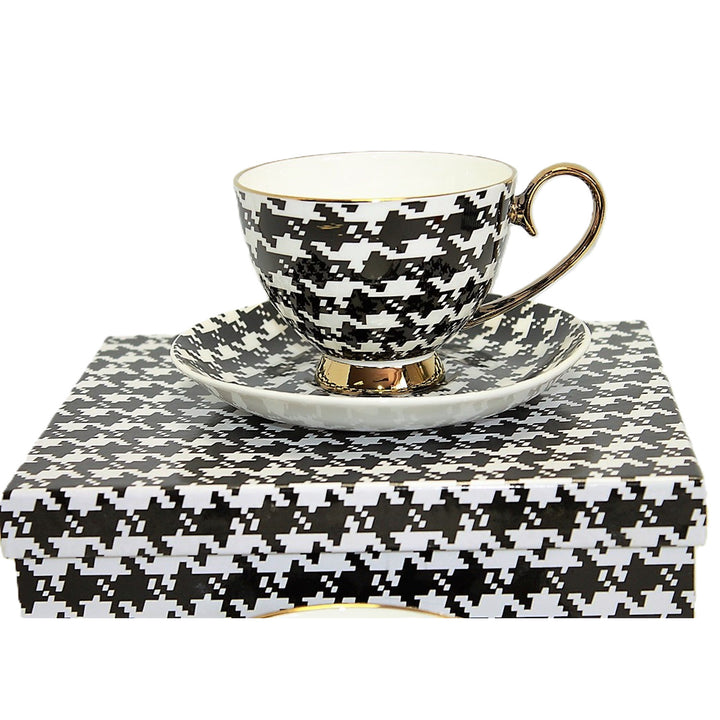 Tazas espresso 2+2 Pepite Gold Accents Porcelana, Reina Isabel