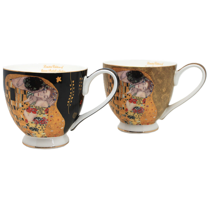 Jumbo Gustav Klimt Kiss tazas 2 piezas, Reina Isabel