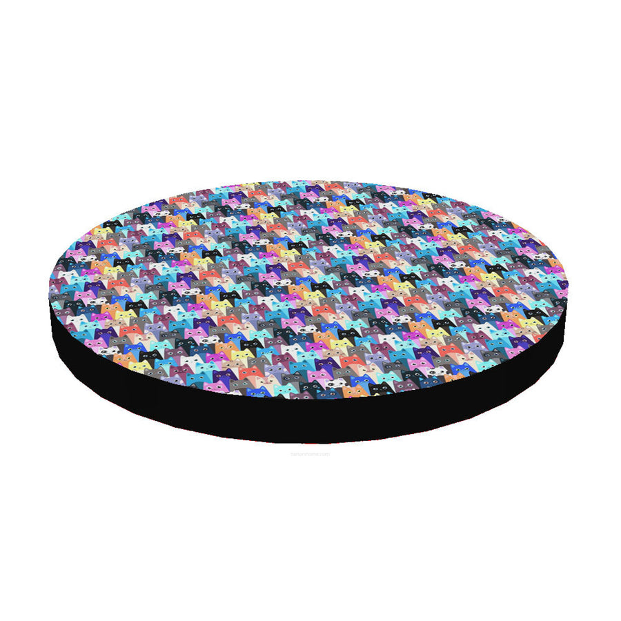 Cama / colchón para gatos Bertoni, de espuma elástica, diámetro 55 cm, Meow, diseño Ring