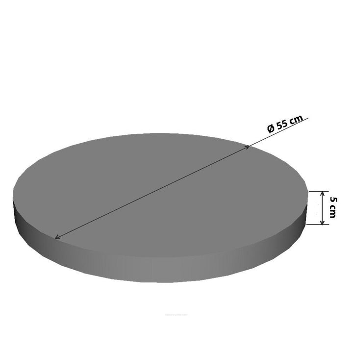 Cama / colchón para gatos Bertoni, de espuma elástica, diámetro 55 cm, diseño Crown, Anillo