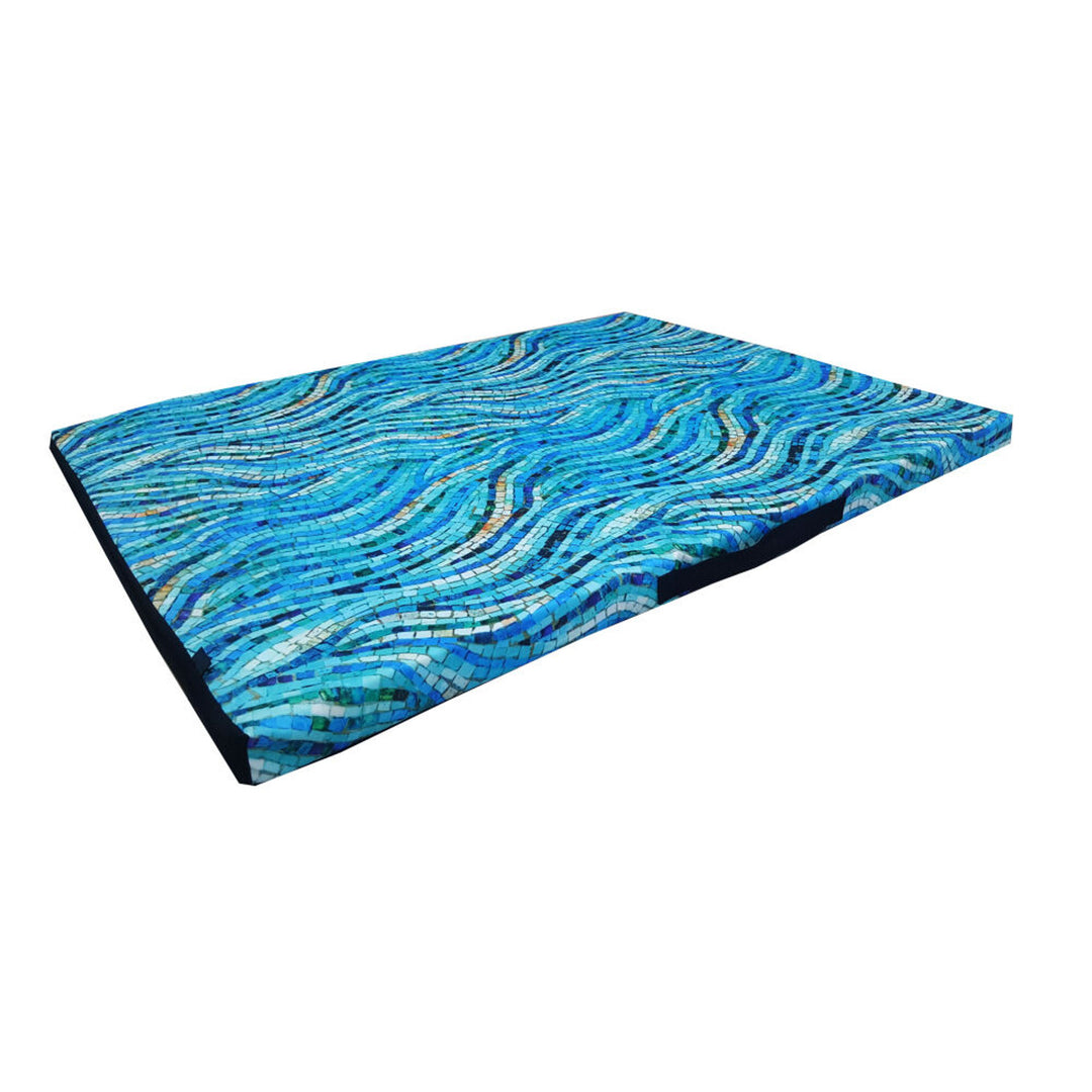 Colchón para perro Bertoni XL, espuma, funda impermeable, motivo mosaico, EE147