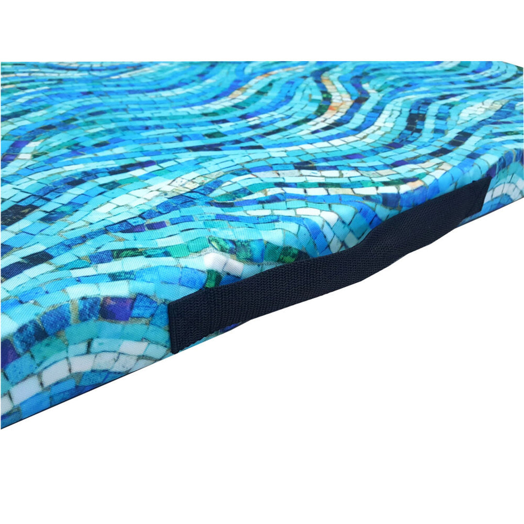 Colchón para perro Bertoni XL, espuma, funda impermeable, motivo mosaico, EE147