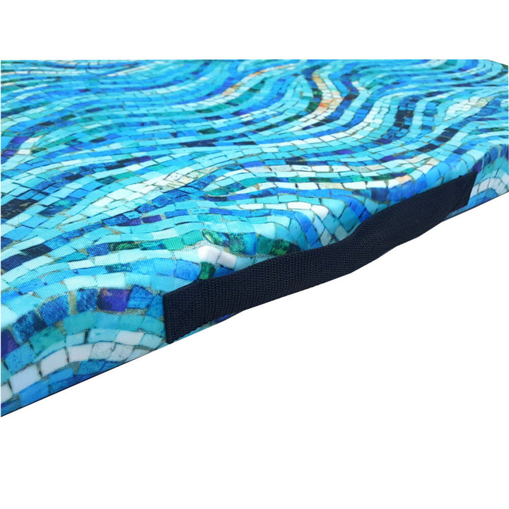 Colchón para perro Bertoni XL, espuma, funda impermeable, motivo mosaico, EE147