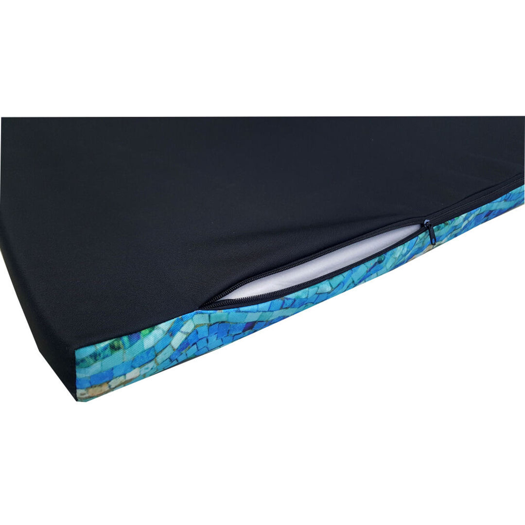 Colchón para perro Bertoni XL, espuma, funda impermeable, motivo mosaico, EE147