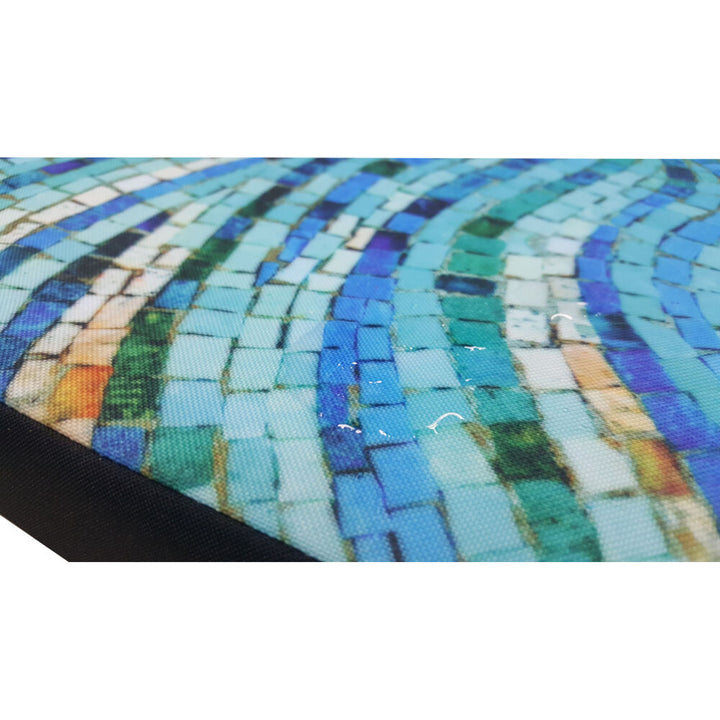 Colchón para perro Bertoni XL, espuma, funda impermeable, motivo mosaico, EE147