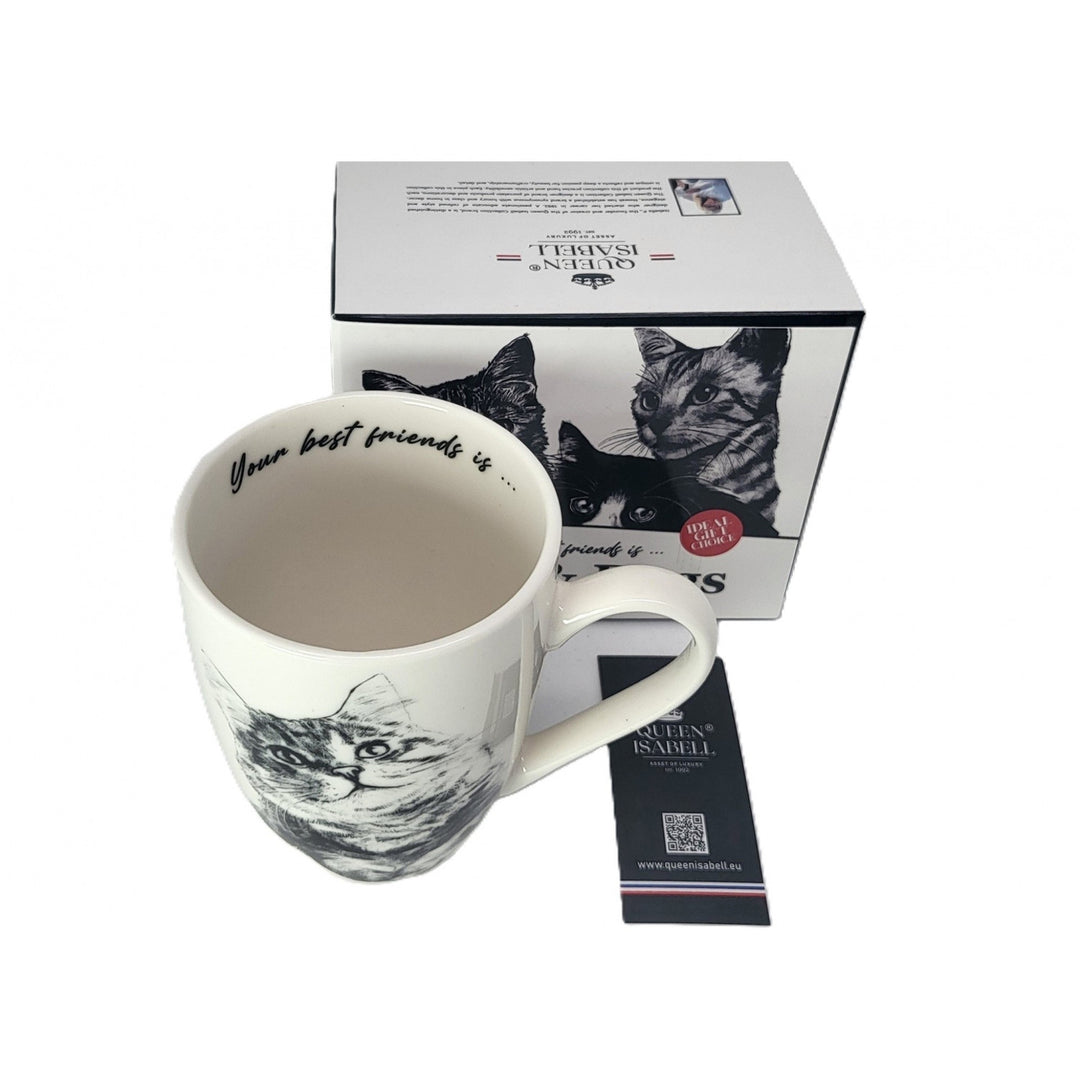 Taza de porcelana Reina Isabel, gato siberiano, 350ml, Q1-05201