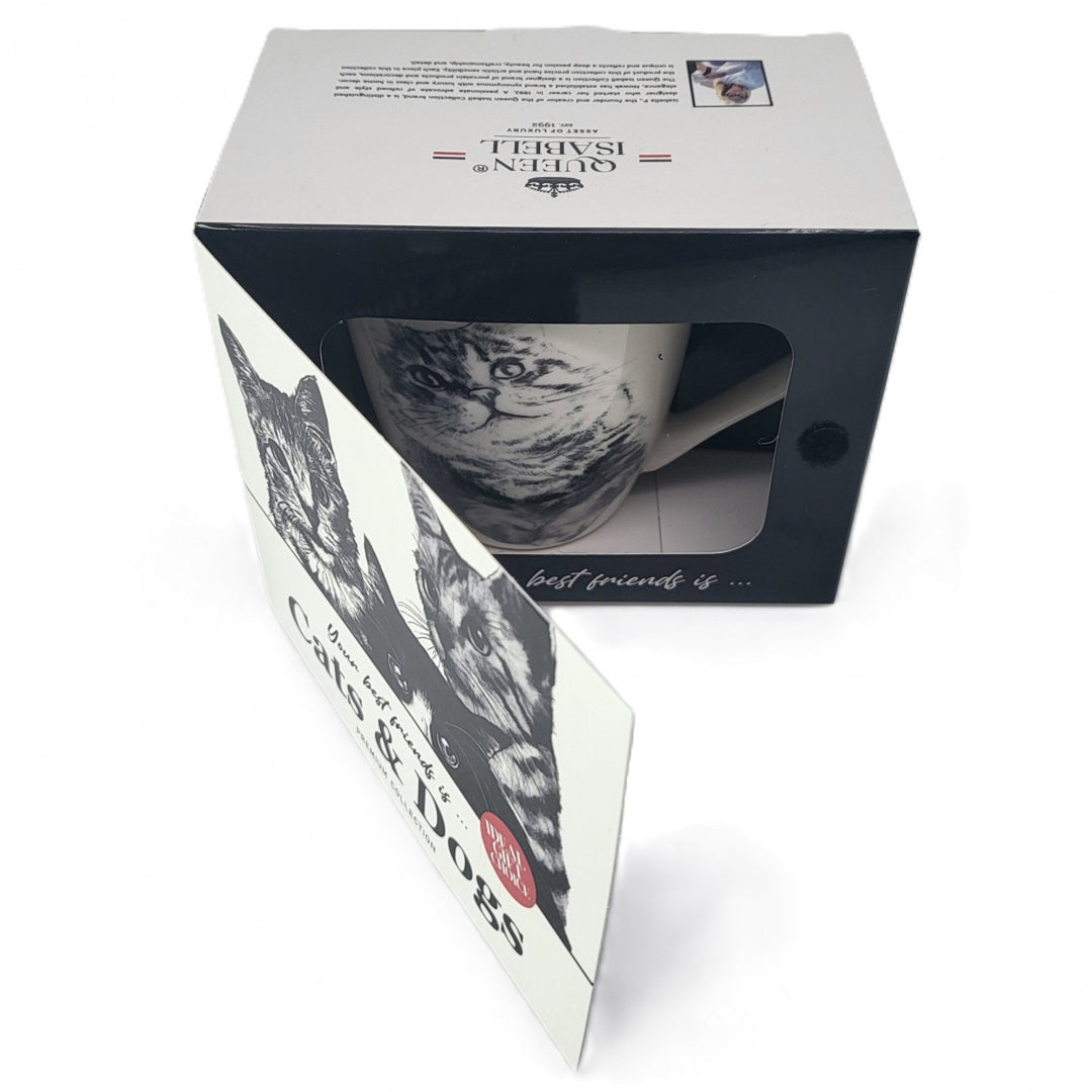 Taza de porcelana Reina Isabel, gato siberiano, 350ml, Q1-05201