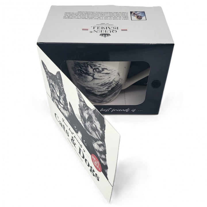 Taza de porcelana Reina Isabel, gato siberiano, 350ml, Q1-05201