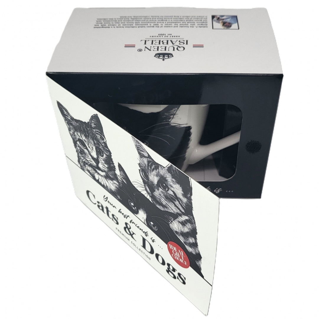 Taza de porcelana Reina Isabel, gato europeo, 350ml, Q1-05218