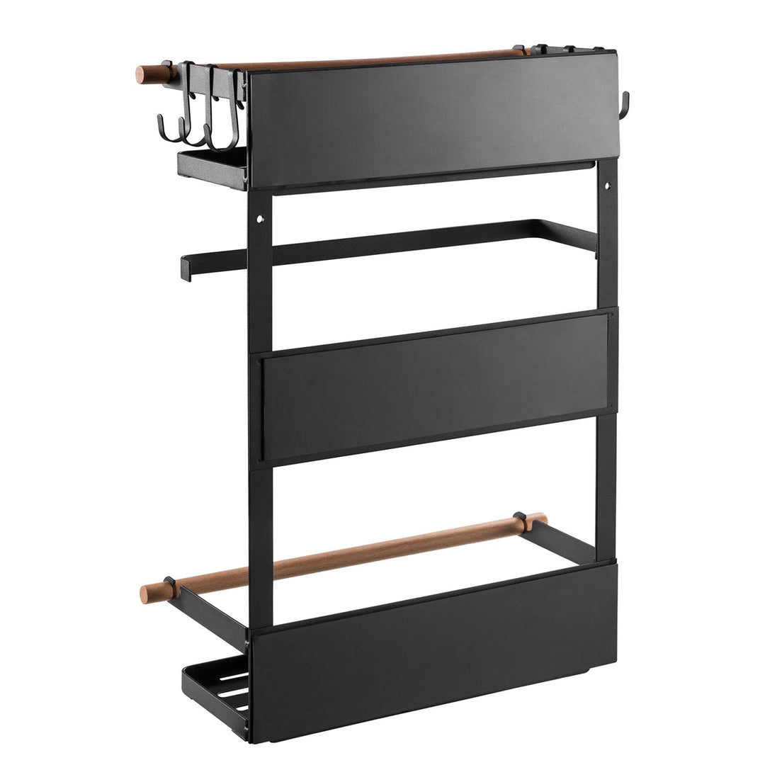 Estante magnético Maclean para frigorífico/lavadora, negro, 12 kg máx., MC-910, 2 piezas