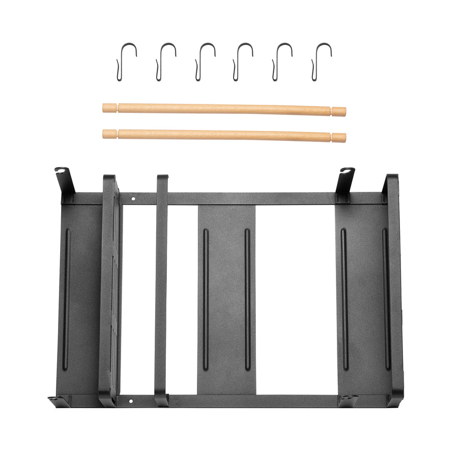 Estante magnético Maclean para frigorífico/lavadora, negro, 12 kg máx., MC-910, 2 piezas