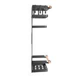 Estante magnético Maclean para frigorífico/lavadora, negro, 12 kg máx., MC-910, 2 piezas