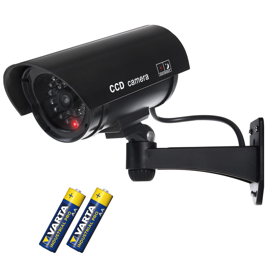 Cámara simulada con LED intermitente IR1100 B IR externo + 2 pilas Varta Industrial AA