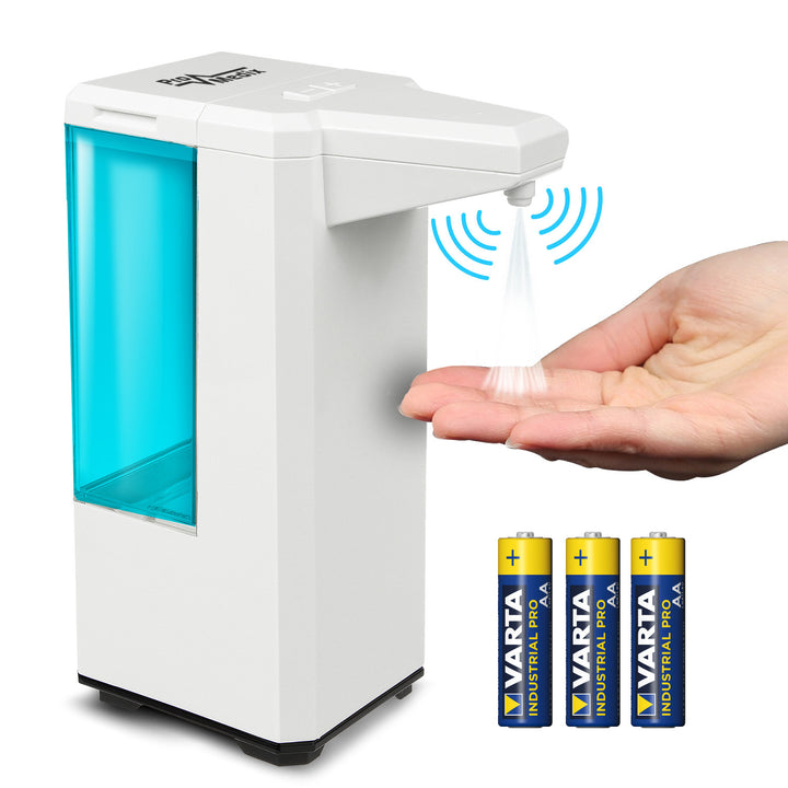 Contenedor dispensador automático de líquidos desinfectantes 500ml Promedix PR-470 + 4x pila AA Varta Industrial