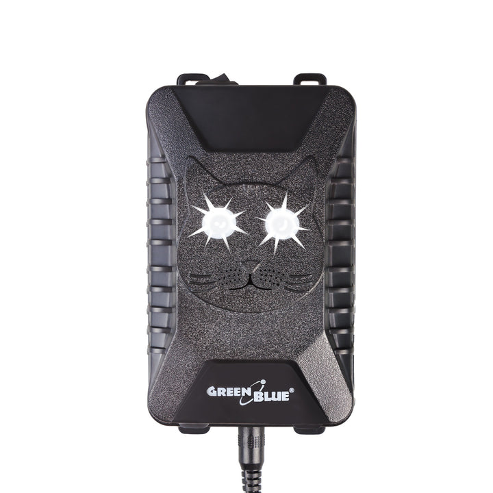Ahuyentador de roedores y martas GreenBlue GB725 con ultrasonidos y LED + 4 pilas AA Varta Industrial