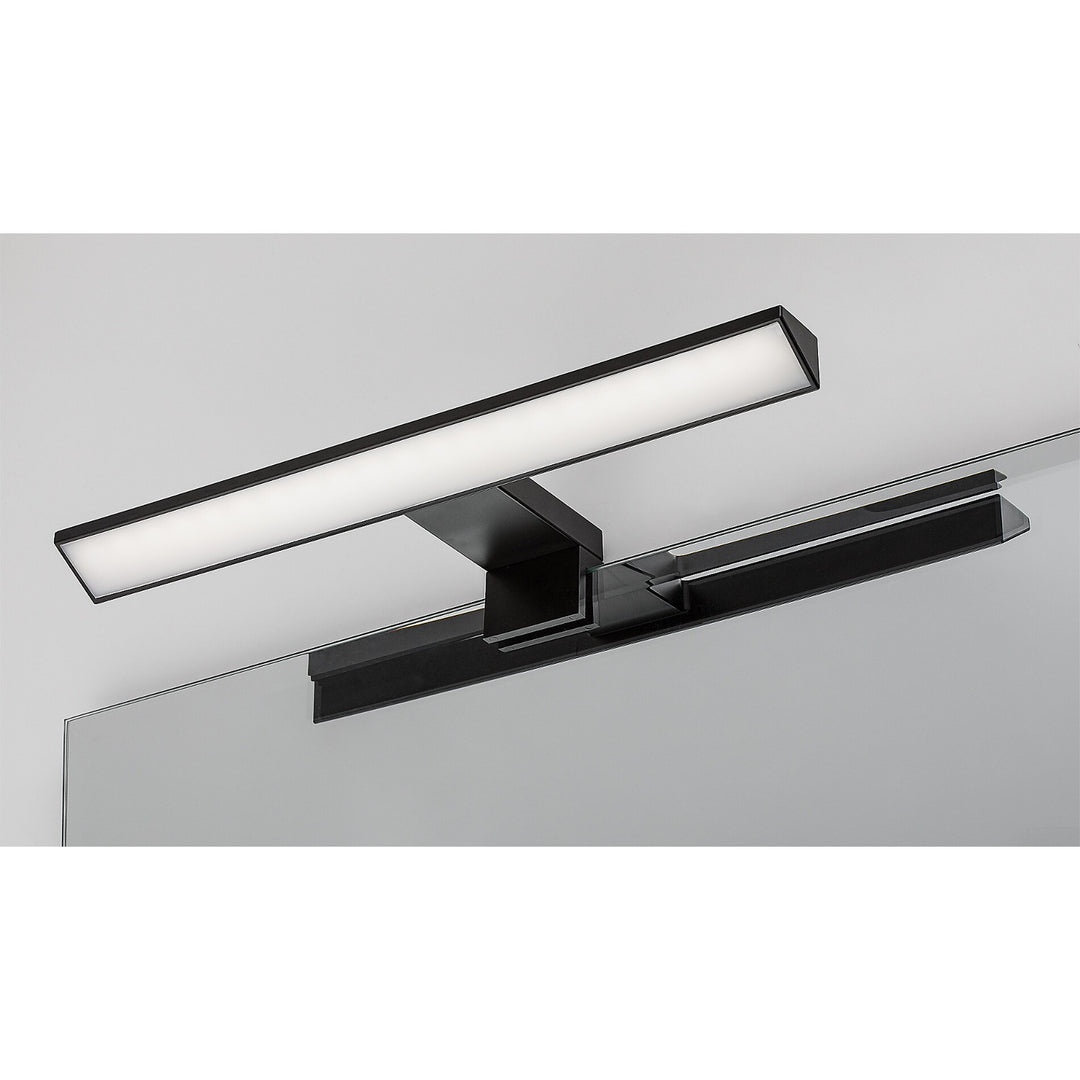 Rabalux lámpara de baño, potencia 6W, blanco natural 4000W, IP44. negro, Loric