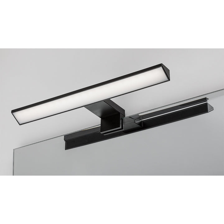 Rabalux lámpara de baño, potencia 6W, blanco natural 4000W, IP44. negro, Loric