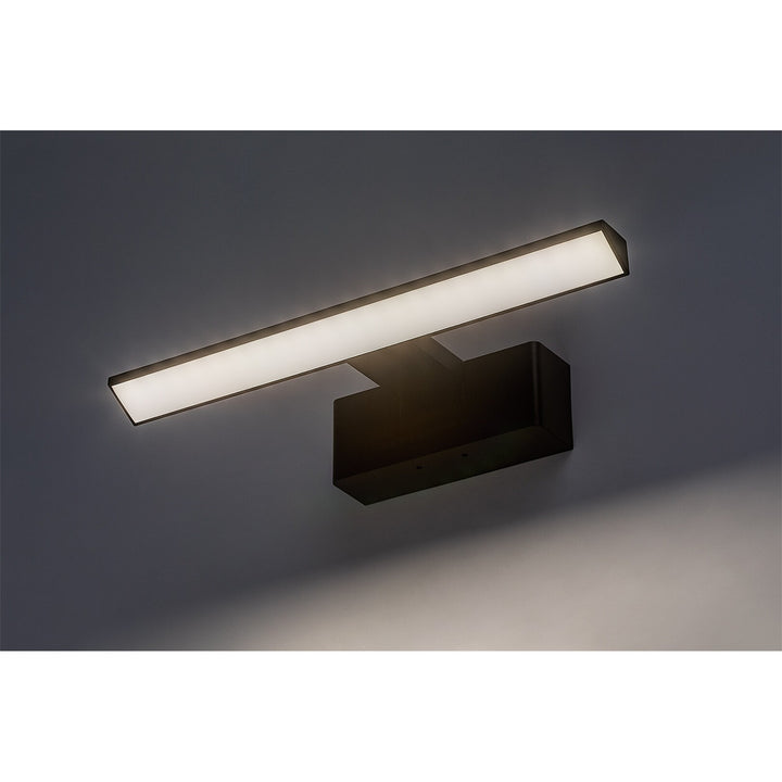 Rabalux lámpara de baño, potencia 6W, blanco natural 4000W, IP44. negro, Loric
