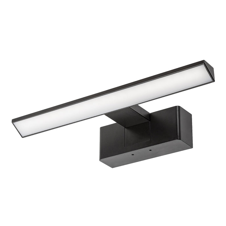 Rabalux lámpara de baño, potencia 6W, blanco natural 4000W, IP44. negro, Loric