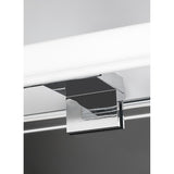 Lámpara de baño Rabalux, potencia 9 W, blanco natural 4000 K, IP44, cromada, Oliro