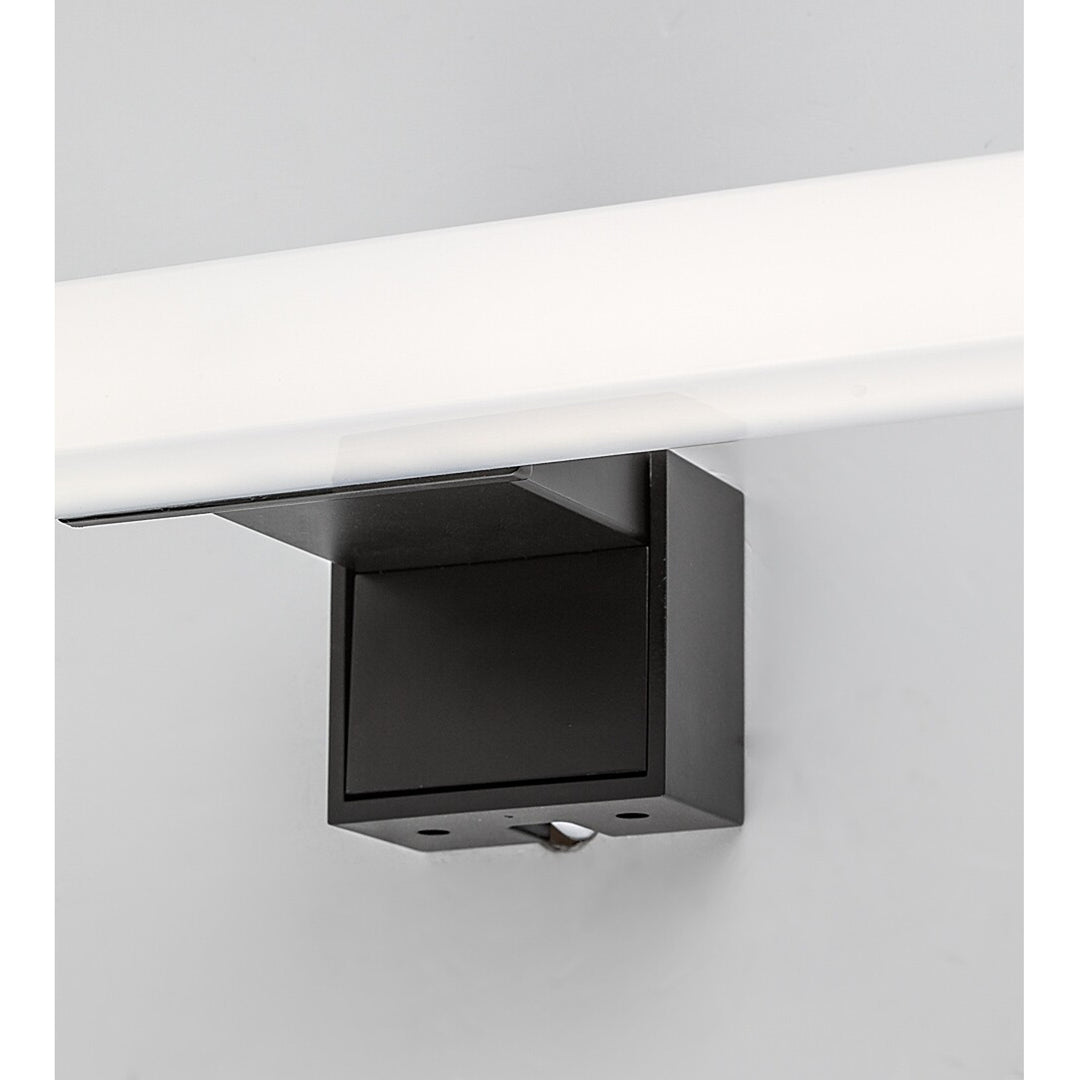 Rabalux lámpara de baño, potencia 9W, blanco natural 4000K, IP44. negro, Oliro