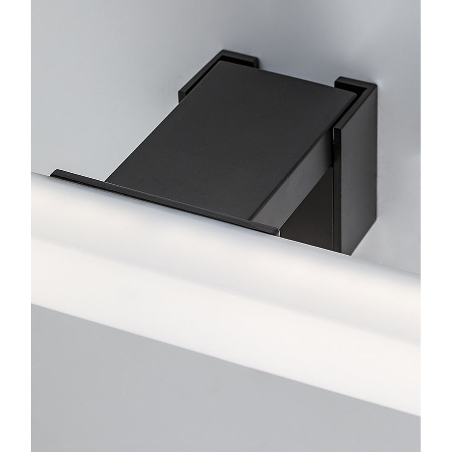 Rabalux lámpara de baño, potencia 9W, blanco natural 4000K, IP44. negro, Oliro