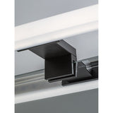 Rabalux lámpara de baño, potencia 9W, blanco natural 4000K, IP44. negro, Oliro