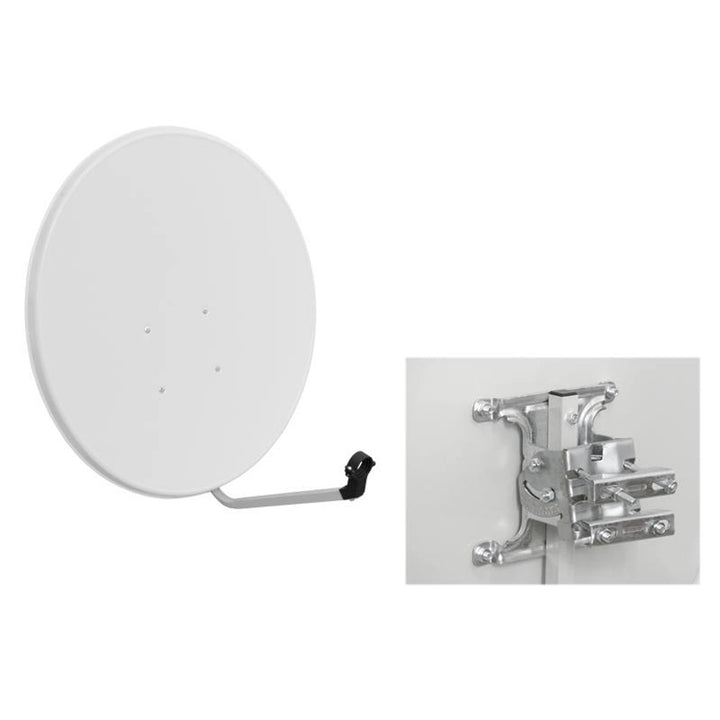 Antena parabólica LTC, 90 cm, blanca, alta resistencia mecánica, LXSAT952