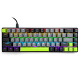 Teclado mecánico 60% RED CORE MX60 MT1260, iluminación de teclas, Mediatech