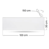 Calefactor por infrarrojos Cronos, 330W, blanco, antialérgico, ultrafino, superficie mate, calienta una superficie de hasta 12m2, Synthelith PRO CRP-330TWP Blanco