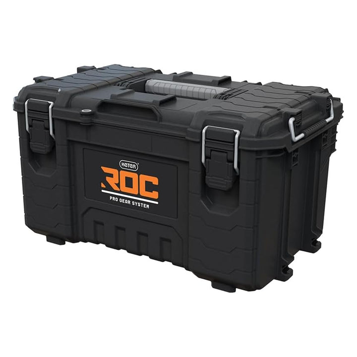 Caja de herramientas Keter ROC Pro Gear 2.0, capacidad de carga de 54 kg, con asas Pro Mount, organizador incluido, posibilidad de colgarla en la pared, 256984