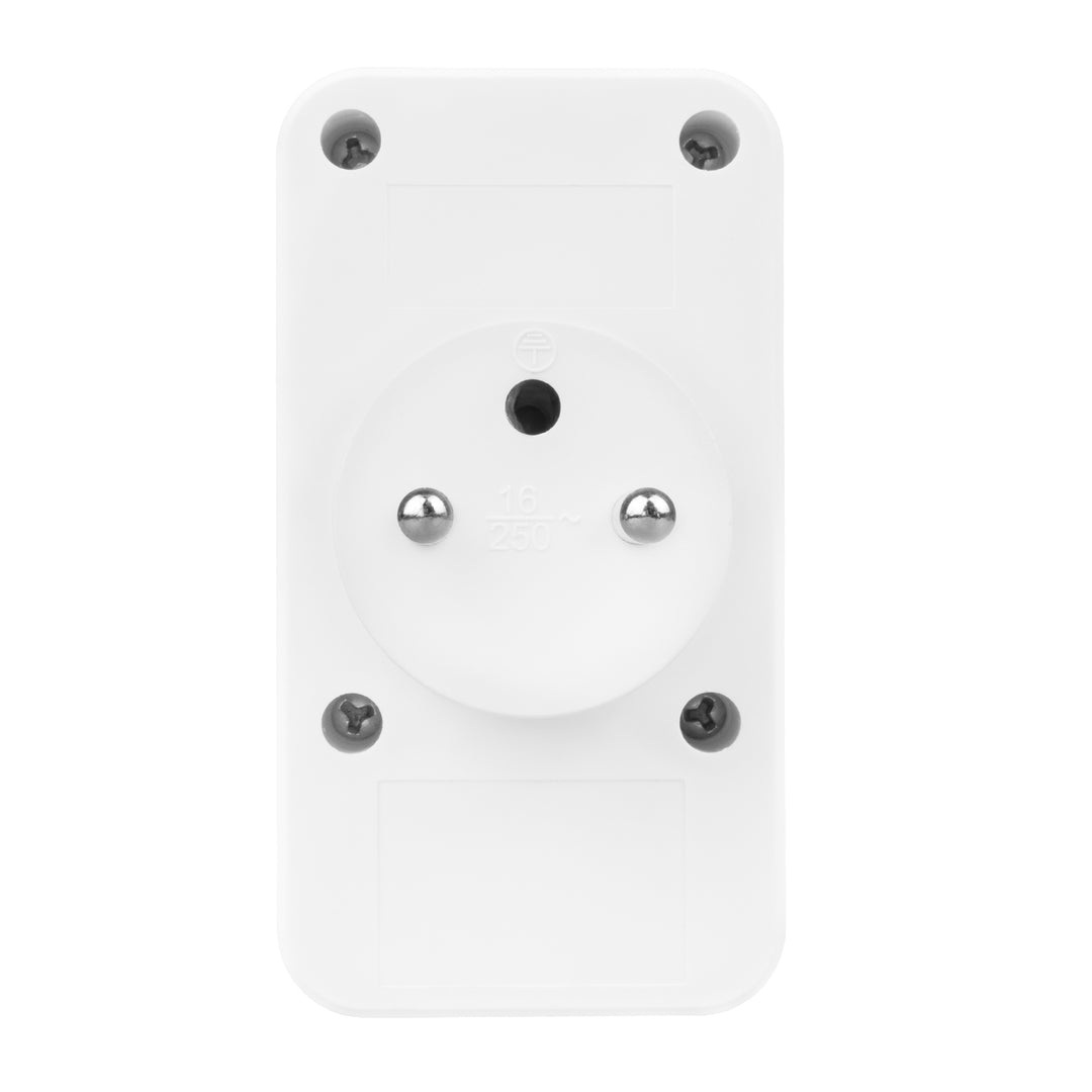 Toma de corriente Maclean x2 + 4xUSB, divisor con 2 tomas, 2xUSB A, 2xUSB C PD 20W, 1x16A + 1x6A, MCE249 F/W, 3 piezas