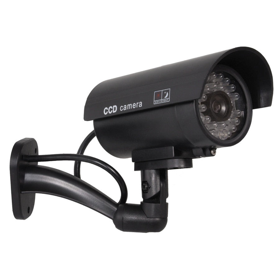 Cámara ficticia IR9000 B IR LED luz intermitente negro, 2 piezas