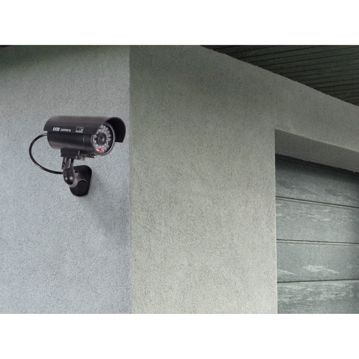 Cámara ficticia IR9000 B IR LED luz intermitente negro, 2 piezas