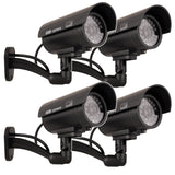 Cámara ficticia IR9000 B IR LED luz intermitente negro, 4 piezas
