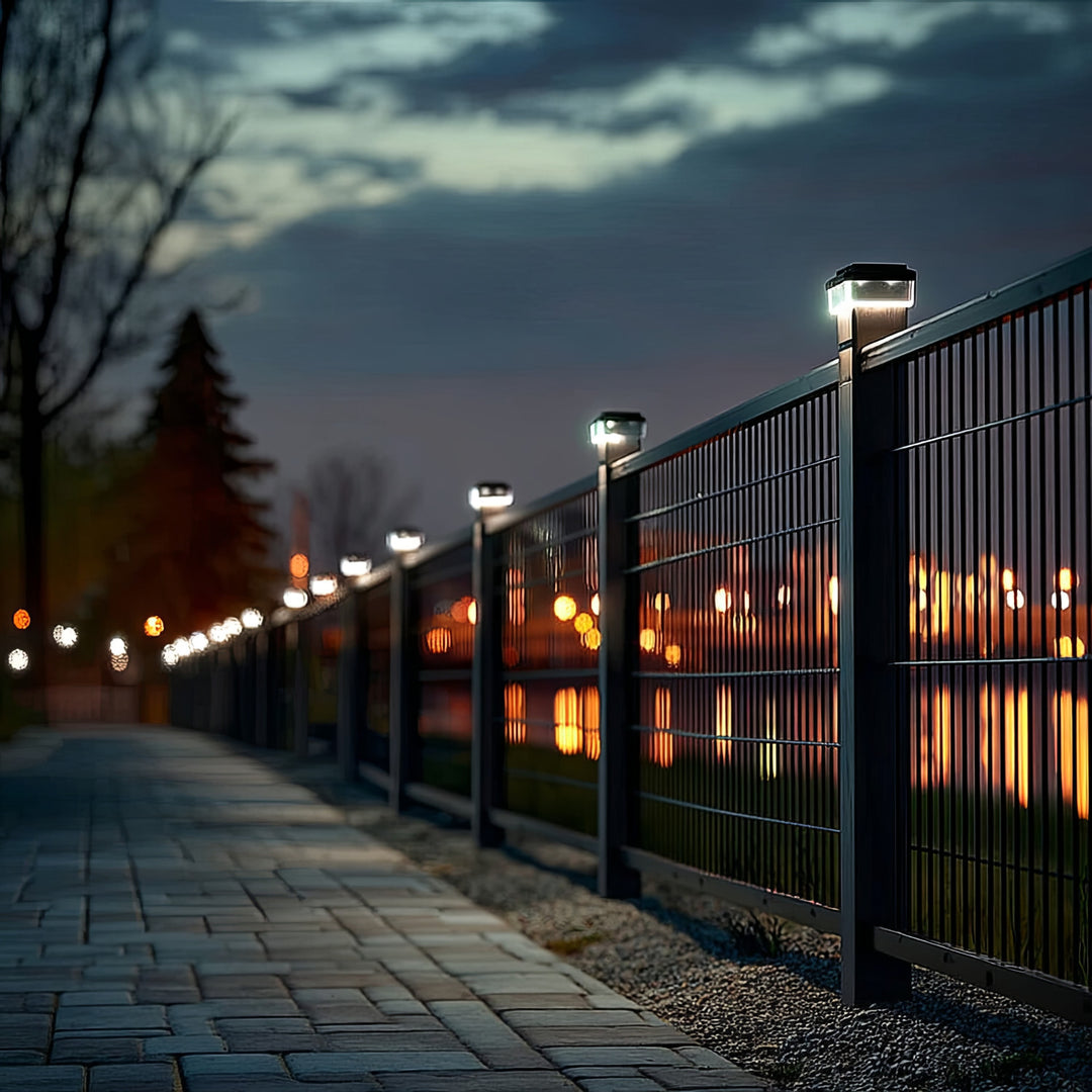 Lámpara LED solar para poste GreenBlue, 60 x 40 mm, cubierta en forma de sobre, 3200 K, GB125 WW
