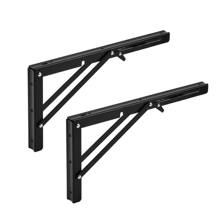 Soporte plegable para estantería de pared Maclean, mín. 250 mm, máx. 500 mm, máx. 50 kg, 2 unidades, MC-194