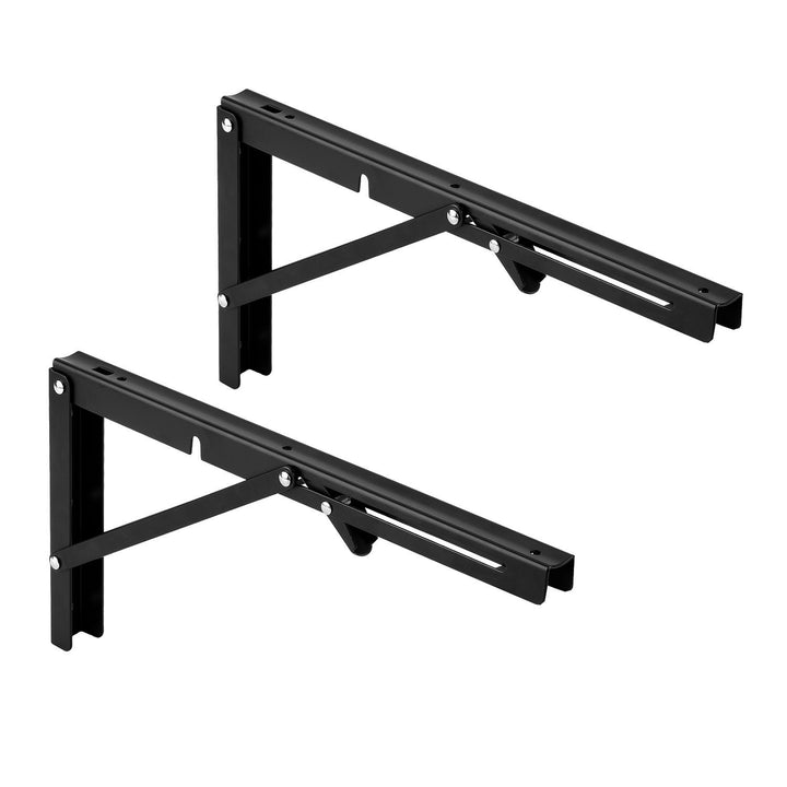 Soporte plegable para estantería de pared Maclean, mín. 250 mm, máx. 500 mm, máx. 50 kg, 2 unidades, MC-194
