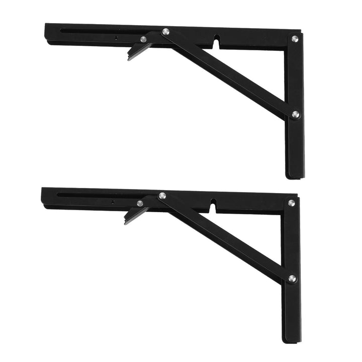 Soporte plegable para estantería de pared Maclean, mín. 250 mm, máx. 500 mm, máx. 50 kg, 2 unidades, MC-194