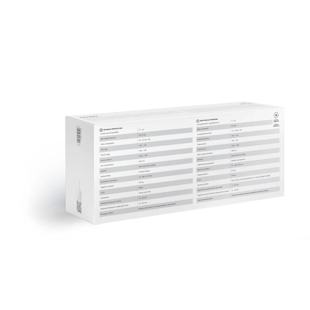 Soporte de sobremesa para monitor 17-32'' SAVIO, 2-9 kg, sobre resorte de gas, UM-01