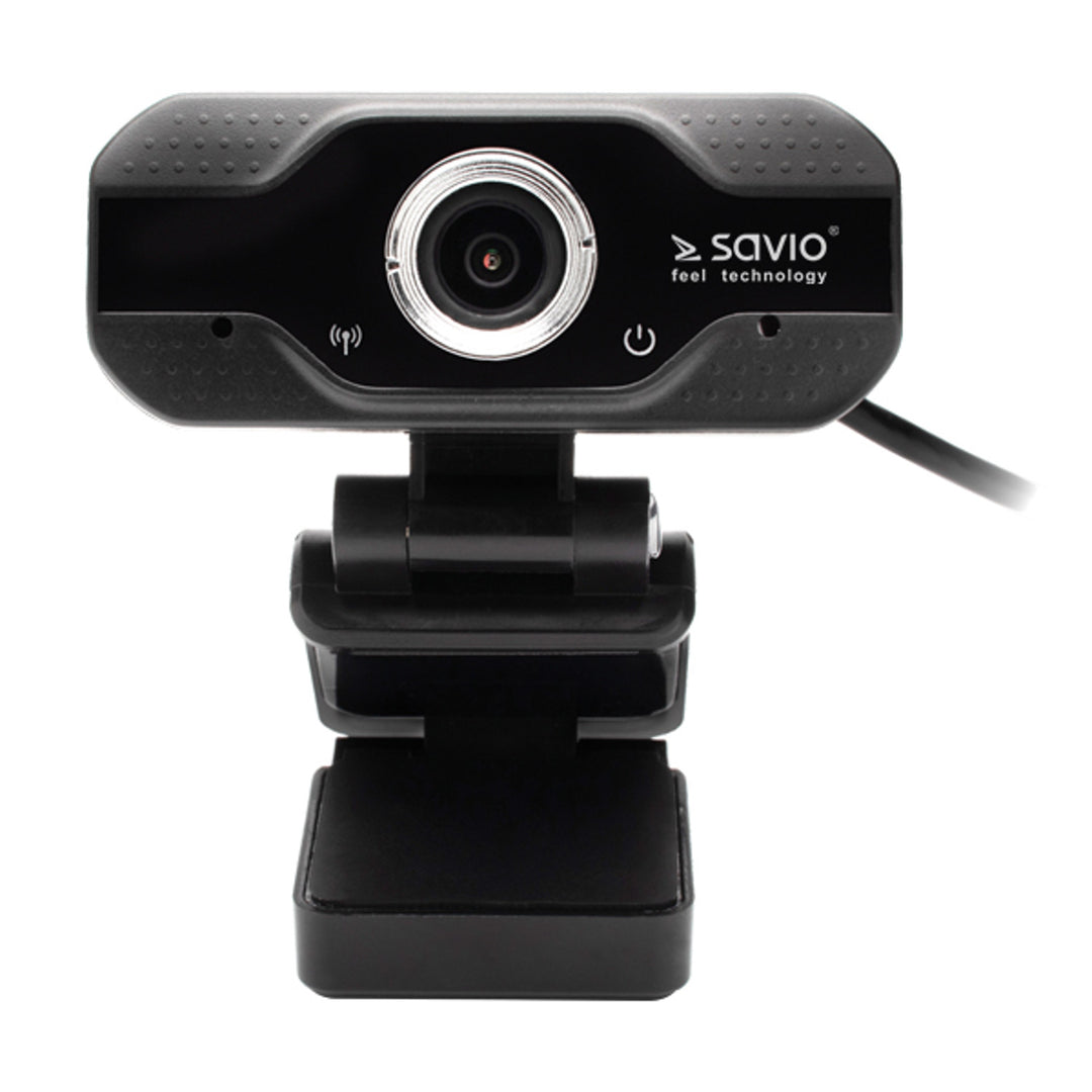 Savio webcam, resolución Full HD 1920x1080, micrófono, USB, SAVCAK-01