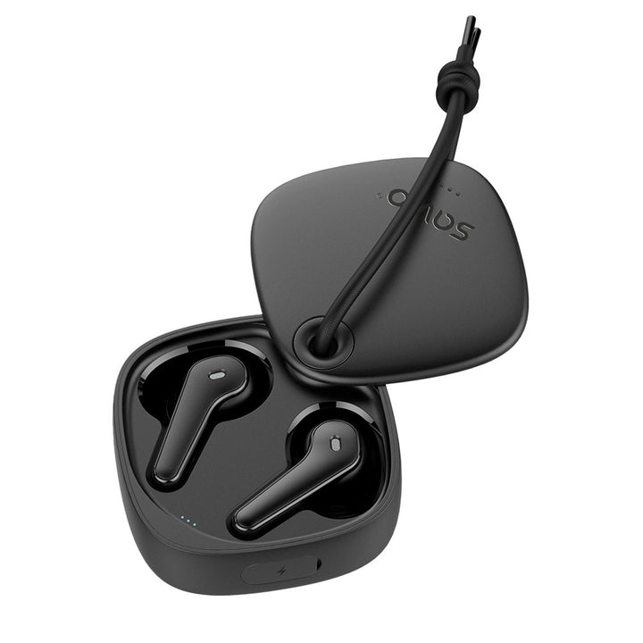 Auriculares inalámbricos Savio, Bluetooth 5.3, ENC, USB-C, negro, SAVSLTWS-11