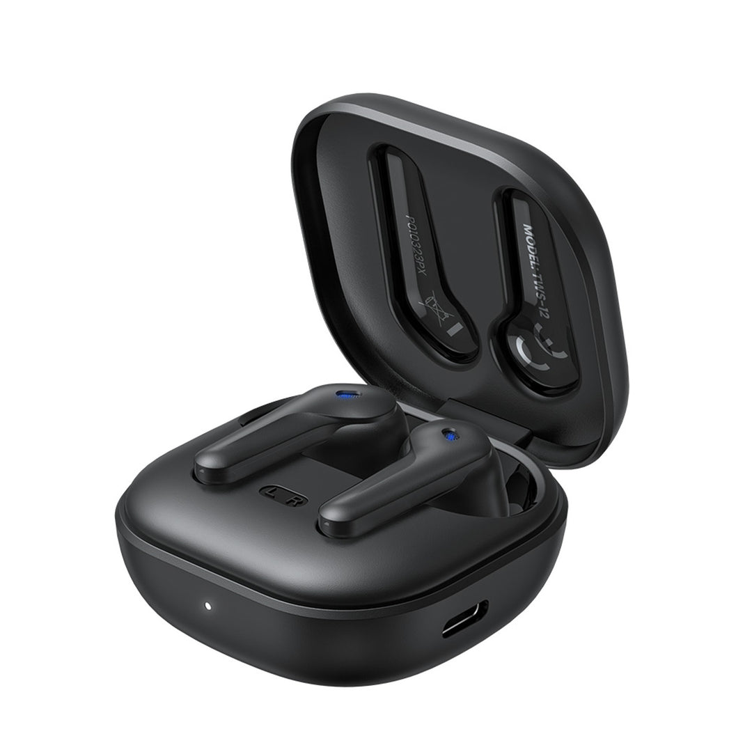 Auriculares inalámbricos Savio, Bluetooth 5.3, ANC, USB-C, negro
